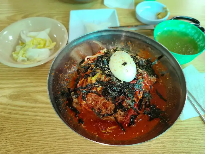 군남면 막국수 식사 한상차림