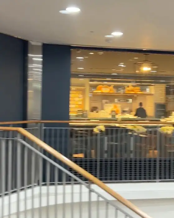 매장 내부 조명과 좌석 배치