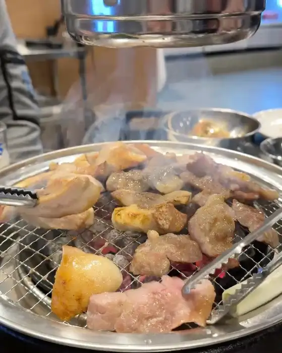 잘 구워진 고기 한 점