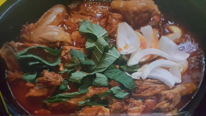닭 내장탕 클로즈업