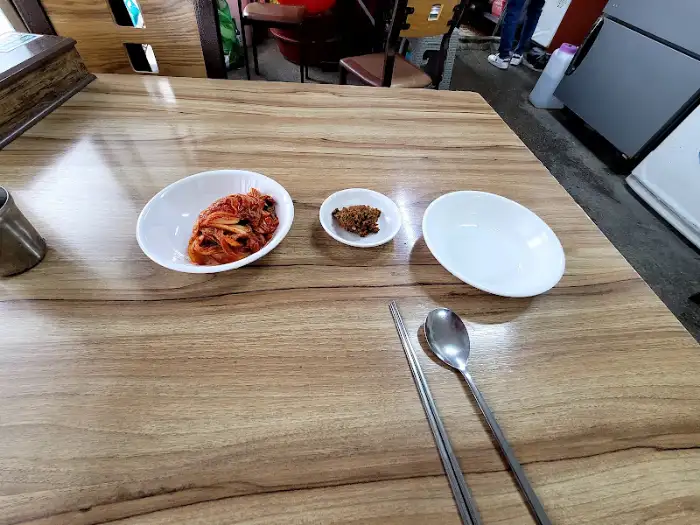 호박식당 테이블 세팅 모습