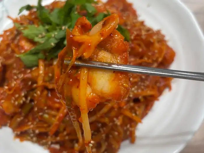 진주 찜고을 본점 아구찜 한 젓가락