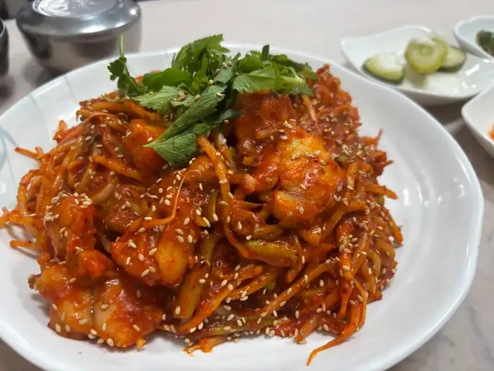 진주 찜고을 본점의 푸짐한 아구찜