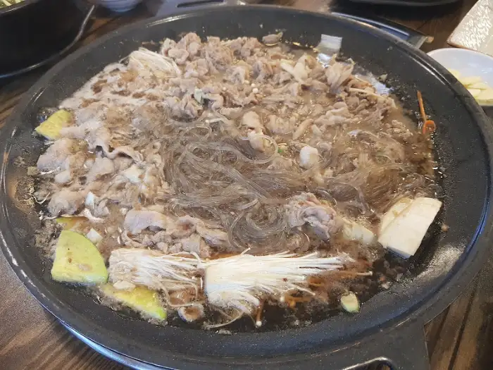 지글지글 끓는 불고기