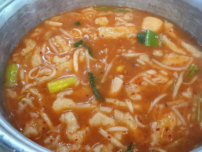 어죽의 클로즈업