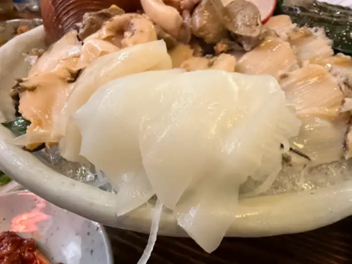 나마사케 해산물과 함께 제공되는 곁들임