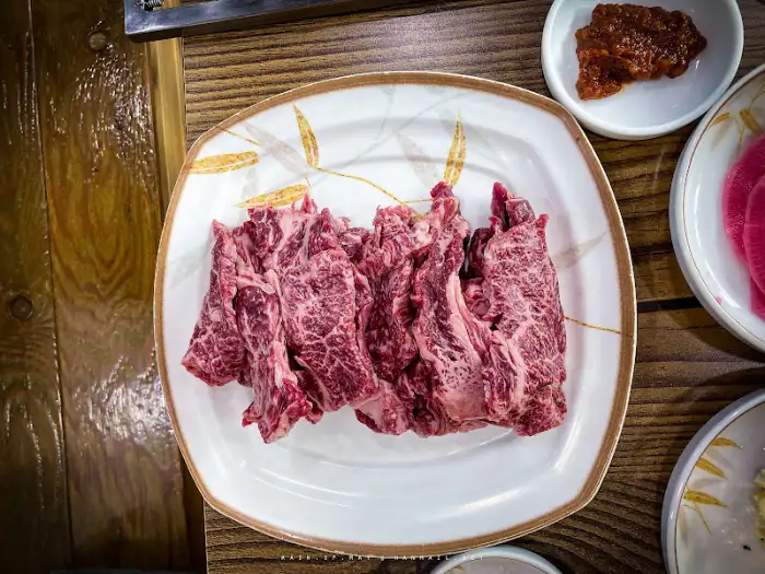 성주가나안농장 한우식당의 신선한 한우 모듬