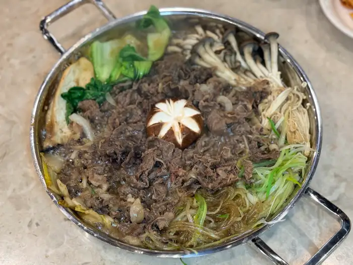 우미남 화명점 한우 버섯 불고기 냄비