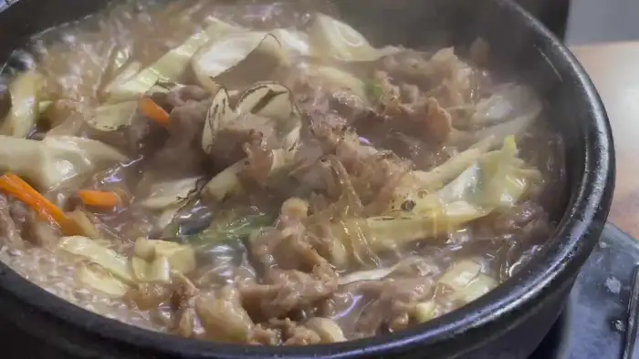 뚝배기 불고기 클로즈업